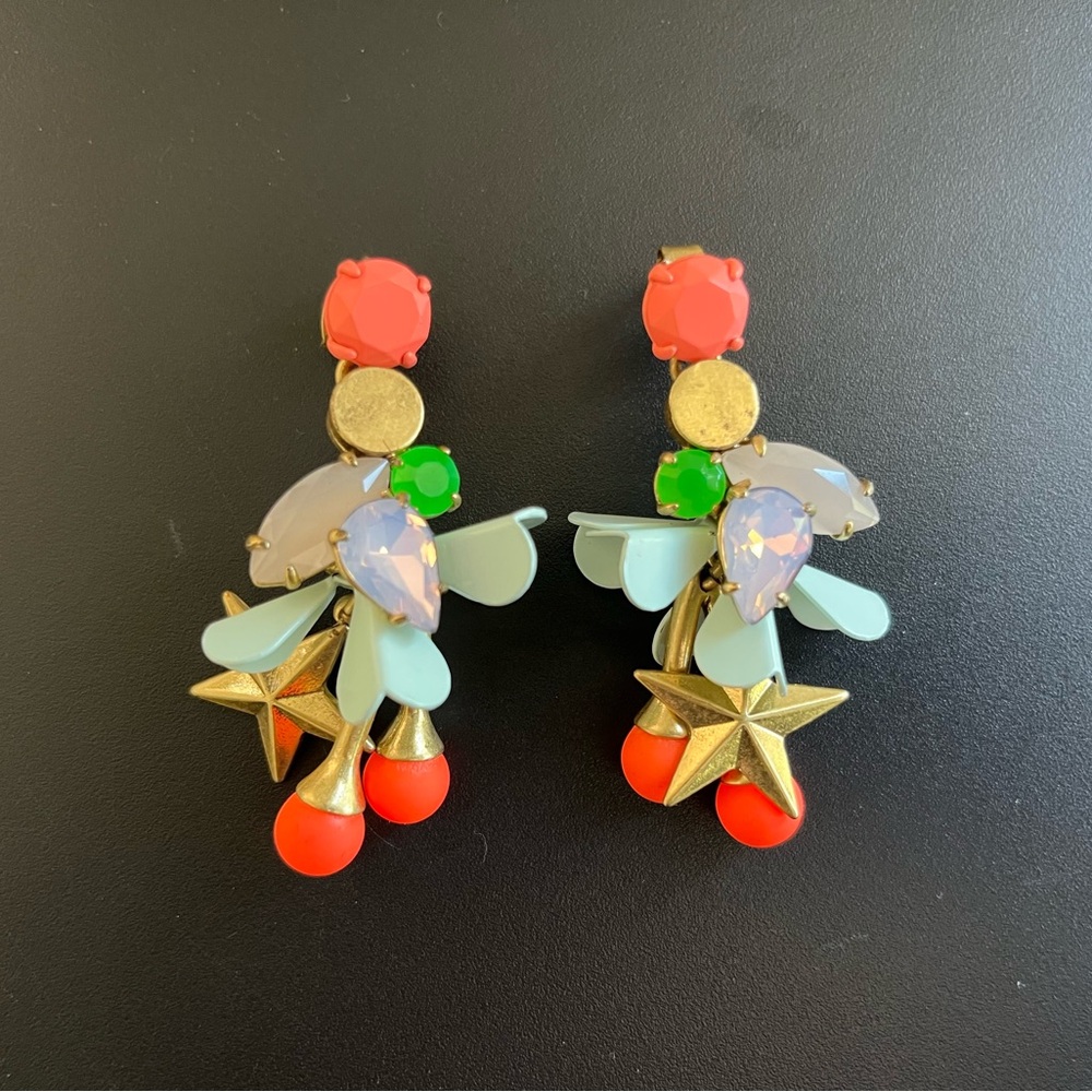 J. Crew Multicolor Statement Earrings